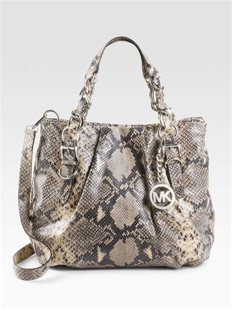 michael kors python bag red|python leather handbags dubai.